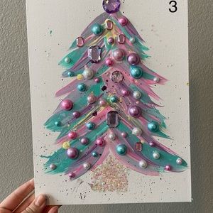 Bedazzled Christmas Tree Painting